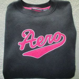 Aeropostale Sweat Shirt Size M - great condition - navy and pink - soft